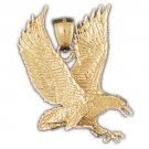 14K GOLD BIRD CHARM - EAGLE #2778