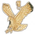 14K GOLD BIRD CHARM - EAGLE #2774