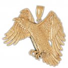 14K GOLD BIRD CHARM - EAGLE #2771