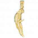 14K GOLD BIRD CHARM - PARROT #2888