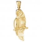 14K GOLD BIRD CHARM - PARROT #2887