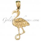 14K GOLD ANIMAL CHARM - FLAMINGO #3018