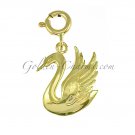 14K GOLD ANIMAL CHARM - SWAN #3006