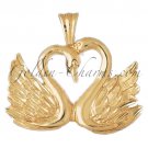 14K GOLD ANIMAL CHARM - SWAN #3000