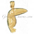 14K GOLD ANIMAL CHARM - BIRD #2895