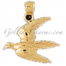 14K GOLD ANIMAL CHARM - BIRD #2930