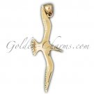 14K GOLD ANIMAL CHARM - BIRD #2908