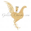 14K GOLD BIRD CHARM - CHICKEN #2977