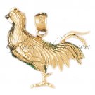 14K GOLD BIRD CHARM - COCK #2967