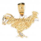 14K GOLD BIRD CHARM - COCK #2964