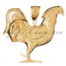 14K GOLD BIRD CHARM - COCK #2960