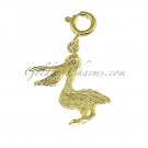 14K GOLD BIRD CHARM - PELICAN #2997