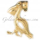 14K GOLD BIRD CHARM - PELICAN #2990