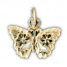 14K GOLD ANIMAL FILIGREE CHARM - BUTTERFLY #3128