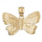 14K GOLD ANIMAL FILIGREE CHARM - BUTTERFLY #3104