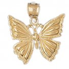 14K GOLD ANIMAL FILIGREE CHARM - BUTTERFLY #3094