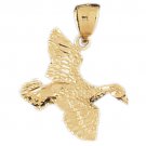 14K GOLD BIRD CHARM - DUCK #2956 14K GOLD BIRD CHARM - DUCK #2956