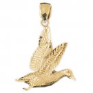 14K GOLD BIRD CHARM - DUCK #2947 14K GOLD BIRD CHARM - DUCK #2947