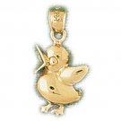 14K GOLD BIRD CHARM - DUCK #3144 14K GOLD BIRD CHARM - DUCK #3144
