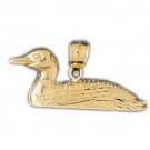 14K GOLD BIRD CHARM - DUCK #3136 14K GOLD BIRD CHARM - DUCK #3136