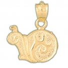 14K GOLD SNAIL CHARM #3183