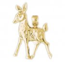 14K GOLD ANIMAL CHARM - DEER #2260