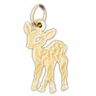 14K GOLD ANIMAL CHARM - DEER #2224