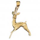14K GOLD ANIMAL CHARM - DEER #2220