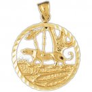 14K GOLD ANIMAL CHARM - PANTHER #1727