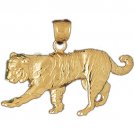 14K GOLD ANIMAL CHARM - TIGER #1724 14K GOLD ANIMAL CHARM - TIGER #1724