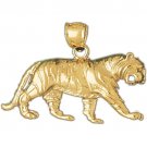 14K GOLD ANIMAL CHARM - TIGER #1720
