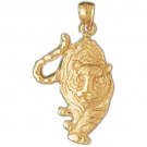 14K GOLD ANIMAL CHARM - TIGER #1715