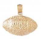 14K GOLD SPORT CHARM - FOOTBALL #3212