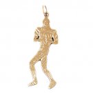 14K SOLID GOLD SPORT CHARM - FOOTBALL PLAYER # 3190 14K SOLID GOLD SPORT CHARM - FOOTBALL PLAYER # 3190