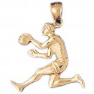 14K GOLD SPORT CHARM - BASKETBALL # 3222