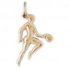 14K GOLD SPORT CHARM - BASKETBALL # 3229