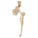 14K GOLD SPORT CHARM - BASKETBALL # 3220