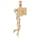 14K GOLD SPORT CHARM - BASKETBALL # 3219