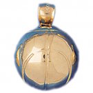 14K GOLD SPORT CHARM - BASKETBALL # 3248