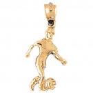 14K GOLD SPORT CHARM - SOCCER # 3258
