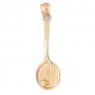 14K GOLD SPORT CHARM - TENNIS RACKET # 3296
