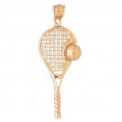 14K GOLD SPORT CHARM - TENNIS RACKET # 3294