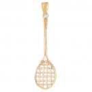 14K GOLD SPORT CHARM - TENNIS RACKET # 3292