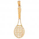 14K GOLD SPORT CHARM - TENNIS RACKET # 3291