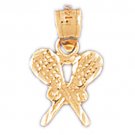 14K GOLD SPORT CHARM - TENNIS RACKET # 3309