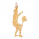 14K GOLD SPORT CHARM - TENNIS RACKET # 3286