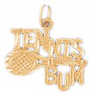 14K GOLD SPORT CHARM - TENNIS RACKET # 3315