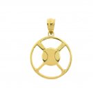 14K GOLD SPORT CHARM - BASEBALL #6329