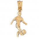 14K GOLD SPORT CHARM - BASEBALL #3366