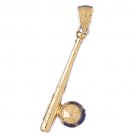 14K GOLD SPORT CHARM - BASEBALL #3355